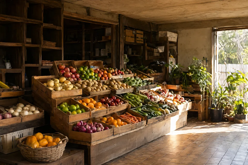 Frutas Verduras Y Huevos
